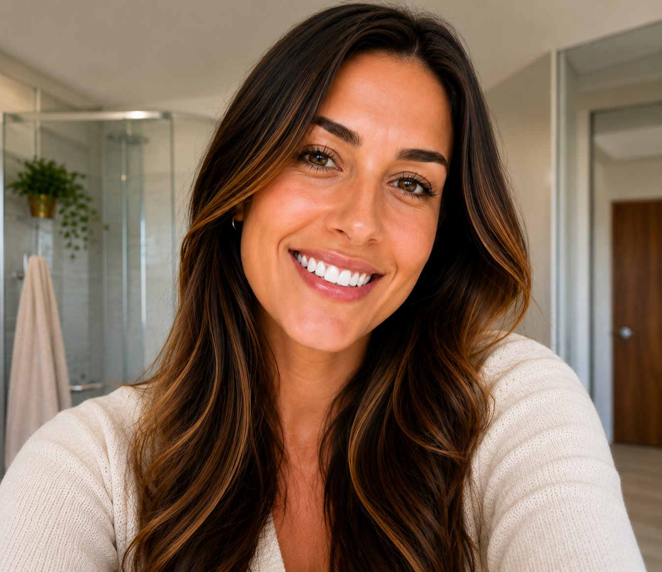 Patient smile after treatment