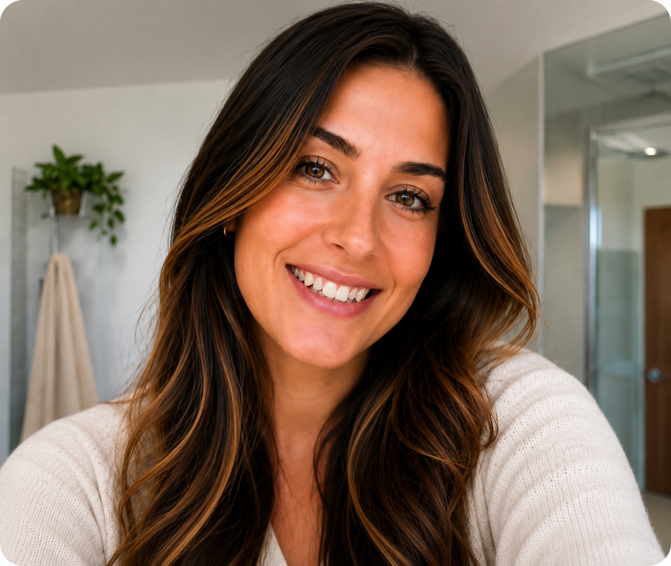 Patient smile before consultation