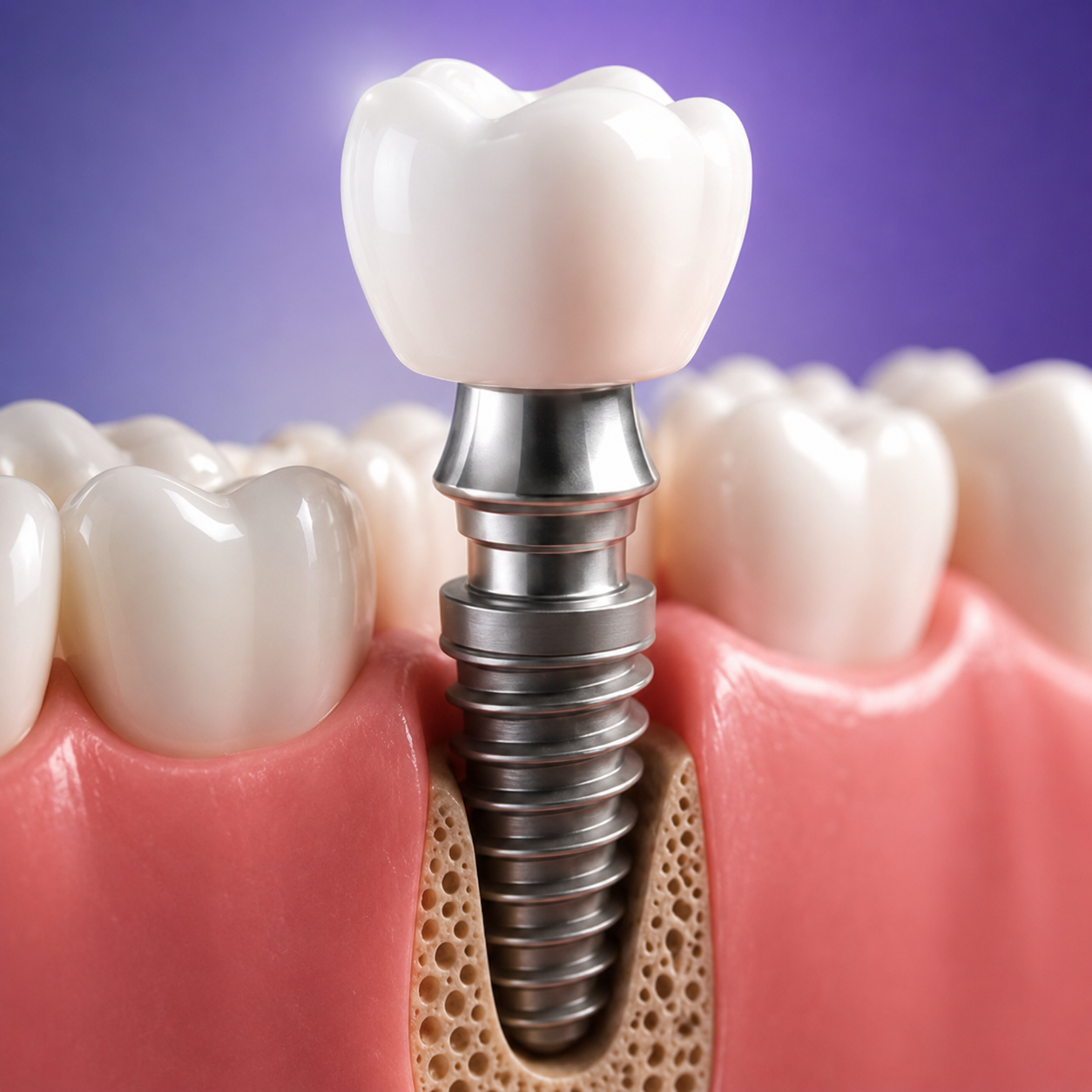 Dental implant illustration